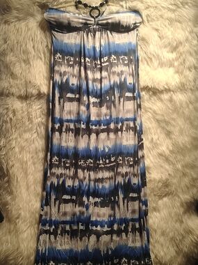 Kiwi Brand Strapless Beaded Maxi dress. #A0012